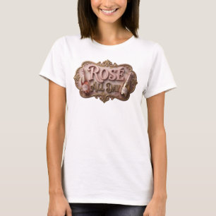 Kühles Rosa ROS ALL DAY Druck T-Shirt
