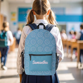 Kühles Rosa und Blau Modernes Personalisiertes  Bedruckter Rucksack