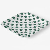 Kühles Shamrock-Fliesenmuster-Klee  Pappteller (Gewinkelt)