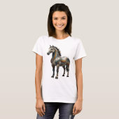 Kühles Silber ABSTRACT ART Design T-Shirt (Vorne ganz)