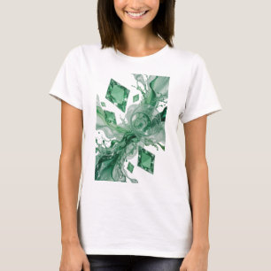 Kühles Silber ABSTRACT ART Individuelles T-Shirt
