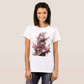 Kühles Silber ABSTRACT ART Statement T-Shirt (Vorne ganz)