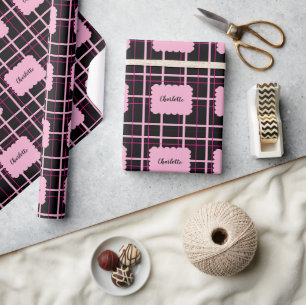 Kühles Streifenmuster Geschenkpapier