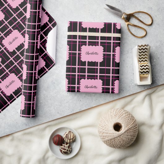 Kühles Streifenmuster Geschenkpapier (Kunsthandwerk)
