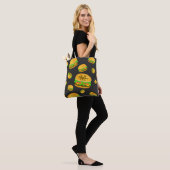 Kühles und lustiges leckeres Burger-Muster Monogra Tasche (Am Model)