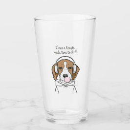 Kühlhund mit Bubblegum Funny Beagle Glas