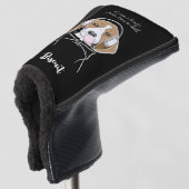 Kühlhund mit Bubblegum Funny Beagle Golf Headcover (3/4 Vorderseite)