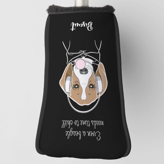 Kühlhund mit Bubblegum Funny Beagle Golf Headcover (Rotieren 90)