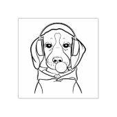 Kühlhund mit Bubblegum Funny Beagle Gummistempel (Prägung)