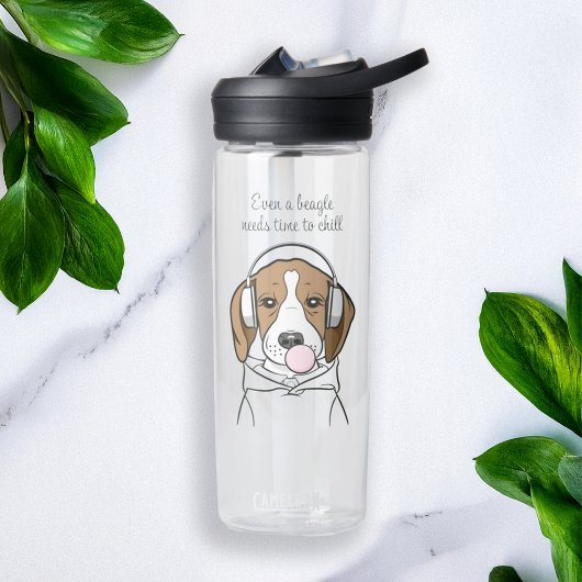 Kühlhund mit Bubblegum Funny Beagle Trinkflasche