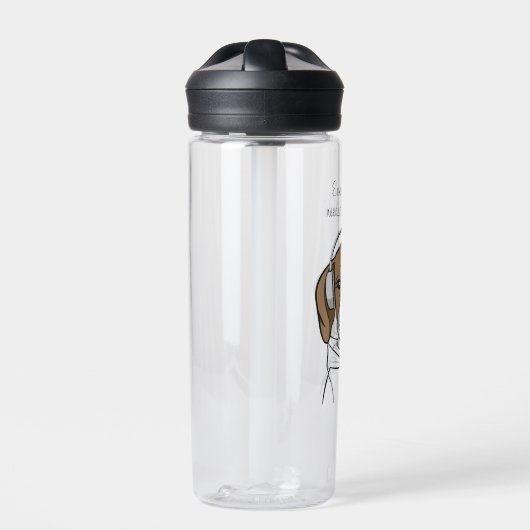 Kühlhund mit Bubblegum Funny Beagle Trinkflasche (Vorderseite)