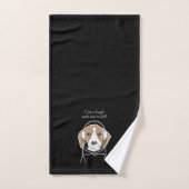 Kühlhund mit Bubblegum Niedlich Funny Beagle Badhandtuch Set (Handtuch)