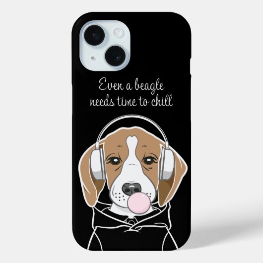 Kühlhund mit Bubblegum Niedlich Funny Beagle Case-Mate iPhone Hülle (Rückseite)