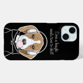 Kühlhund mit Bubblegum Niedlich Funny Beagle Case-Mate iPhone Hülle (Rückseite (Horizontal))
