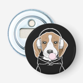 Kühlhund mit Bubblegum Niedlich Funny Beagle Flaschenöffner