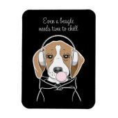 Kühlhund mit Bubblegum Niedlich Funny Beagle Magnet (Vertikal)