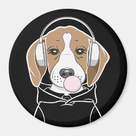 Kühlhund mit Bubblegum Niedlich Funny Beagle Magnet