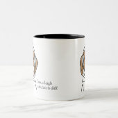 Kühlhund mit Bubblegum Niedlich Funny Beagle Zweifarbige Tasse (Mittel)