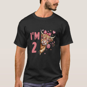 Kuhliebhaber 2. Geburtstag Farm-Tier-Thema T-Shirt
