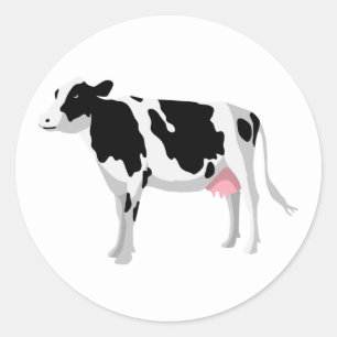 Kuhliebhaber Kühe Landwirt Bauernhof Landmädchen S Runder Aufkleber