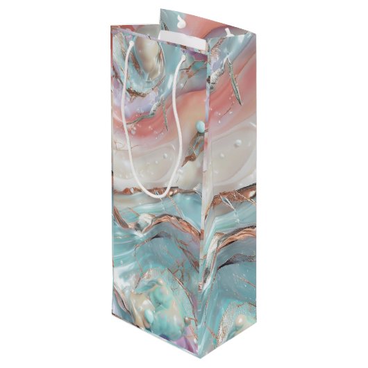 Kühlkörper Geschenktüte Für Weinflaschen (Rückseite Schrägansicht)