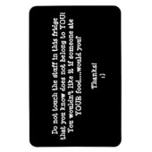 Kühlschrank Food Diief Warning-Customize es. Magnet (Vertikal)