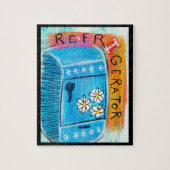 Kühlschrank Fun Jigsaw Puzzle - Niedliche Küche (Vertikal)