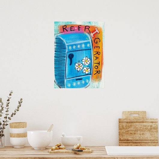 Kühlschrank Fun Poster Wand an Wand - Niedliche Kü (Küche)