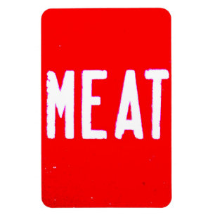 Kühlschrank für das Vintage FLEISCHKASTENregister Magnet