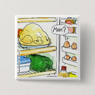 Kühlschrank Huhn Ei Familie Lustig Button