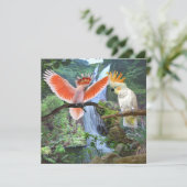 KÜHLSCHRANK IN PARADISCH DANKESKARTE (Stehend Vorderseite)