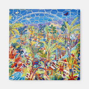 Kühlschrank-Kunst: Garten Eden. Das Eden-Projekt Magnet