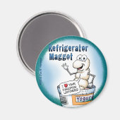 Kühlschrank Maggot Magnet, die Rundversion Magnet (Vorderseite/Rückseite)