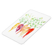 Kühlschrank Magnet - Aquarellfarbenheirloom Karott (Linke Seite)