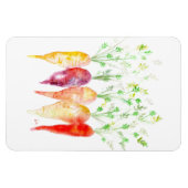 Kühlschrank Magnet - Aquarellfarbenheirloom Karott (Horizontal)