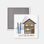 Kühlschrank-Magnet der Schweiz Magnet (Vorderseite/Rückseite)