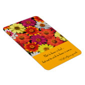 Kühlschrank Magnet farbenfrohe Zinnias-Vorlage (Rechte Seite)