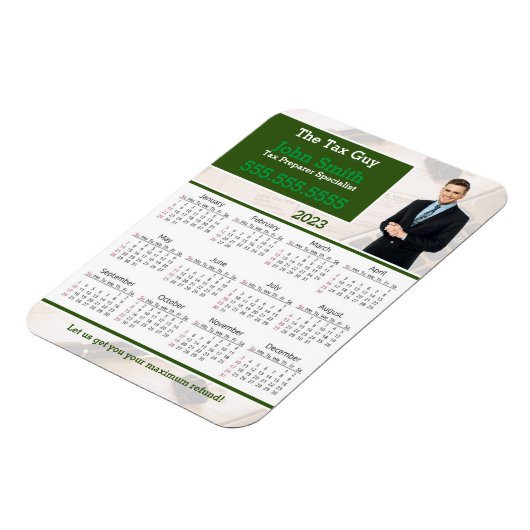 Kühlschrank Magnet für Steuervorbereitung 2023 (Linke Seite)