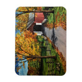 Kühlschrank Magnet - Herbst an der Covered Bridge (Vertikal)