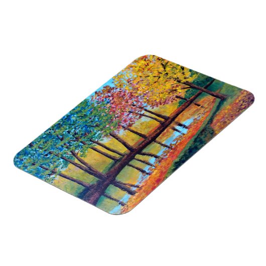 Kühlschrank Magnet - Herbstreflektionen. (Linke Seite)