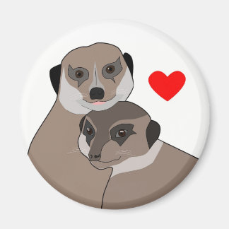 Kühlschrank-Magnet "Meerkats in Liebe" Magnet