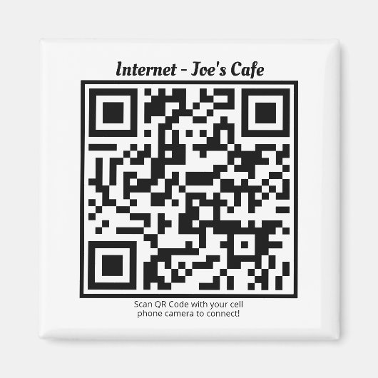 Kühlschrank-Magnet mit QR-Code Magnet (Vorne)