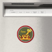 Kühlschrank Magnet, Namensvorlage, Niedliche Schla Magnet (In Situ (Geschirrspüler))