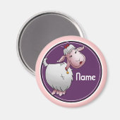 Kühlschrank Magnet, Namensvorlage, Niedliche Ziege Magnet (Vorderseite/Rückseite)