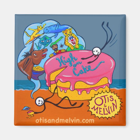 Kühlschrank Magnet - Otis & Melvin, Hoch auf Kuche (Vorne)