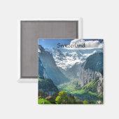 Kühlschrank Magnet Phantastisch Schweiz Alpen (Vorderseite/Rückseite)