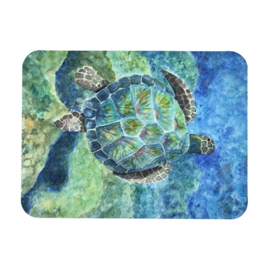 Kühlschrank Magnet Sea Turtle #2 (Horizontal)
