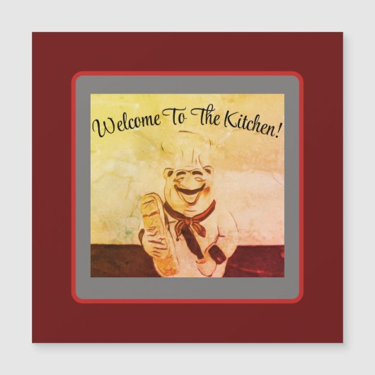 Kühlschrank-Magnetkarte Magnetkarte (Vorderseite)