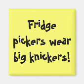 Kühlschrank-Picker tragen große Messer! Magnet (Vorne)