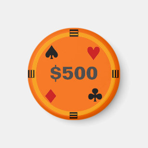 Kühlschrank-Poker UMBAU, der Chip - $500 spielt Magnet